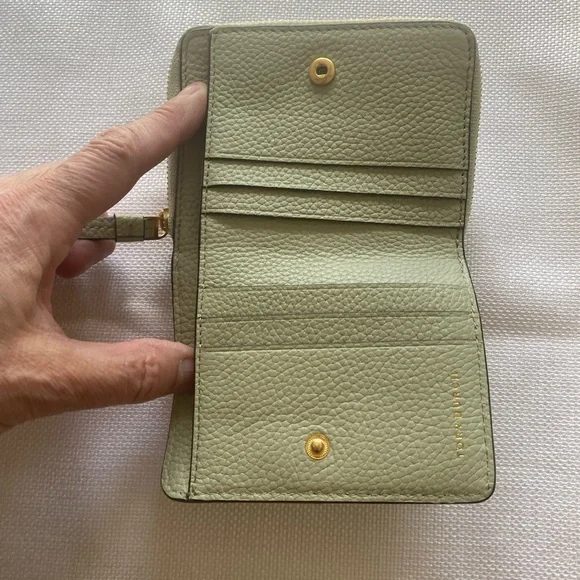 Tory Burch light green (Pine Frost) Crossbody Bag with matching wallet - Picture 6 of 16